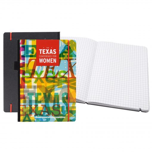 Full Color Contempo Bookbound Journal 5" x 7" with Matching Color Elastic Closure