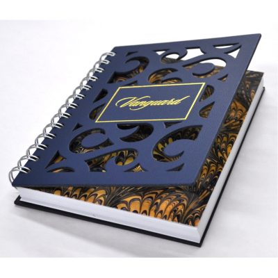 5" x 7" Venetian Curves Leather Spiral Journal Notebook