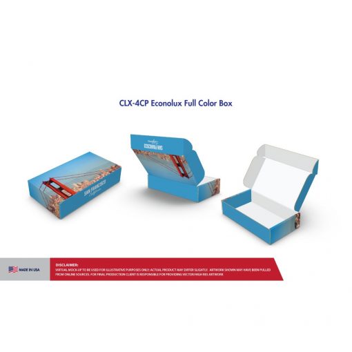 Custom Boxes Econolux Mailer Size 10" x 7" x 1.5"