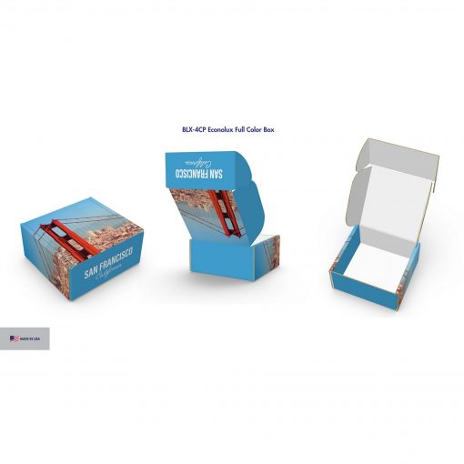 Custom Boxes Econolux Mailer Small Size 4" x 4" x 2"