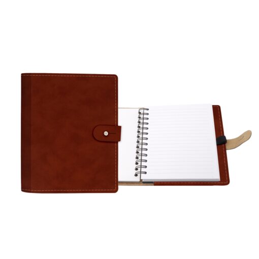 5" x 7" Madison Avenue Leather Spiral Slip-in Refillable Journal Notebook-5
