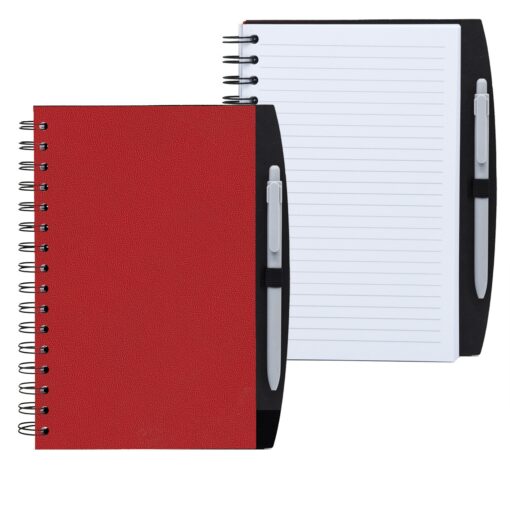 5.25" x 8.25" Spiral Journal with Pen-4