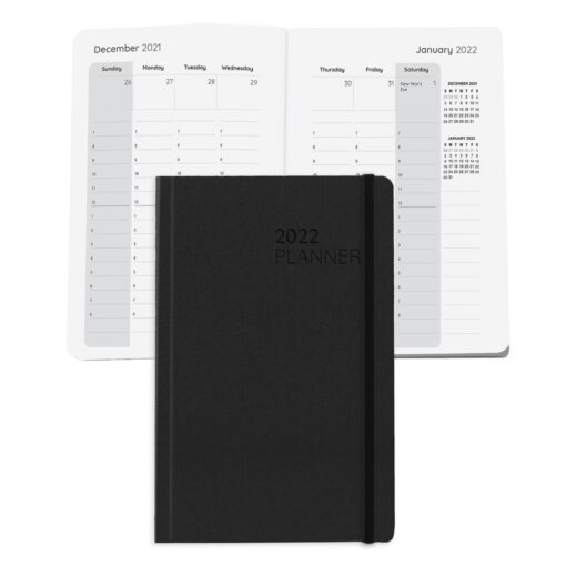 Boardroom Faux Leather Perfect Bound Weekly Planner Journal Book-8