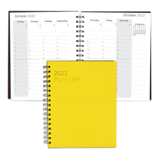 Boardroom Faux Leather Spiral Weekly Planner Notebook-3