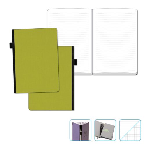 Contempo Bookbound Journal with Matching Color Flat Elastic-6