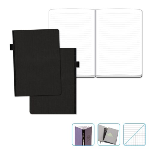 Contempo Bookbound Journal with Matching Color Flat Elastic-7