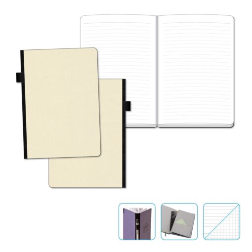 Contempo Bookbound Journal with Matching Color Flat Elastic-9