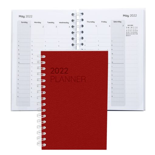 Leather Spiral Weekly Planner 5.25" x 8.25"-3