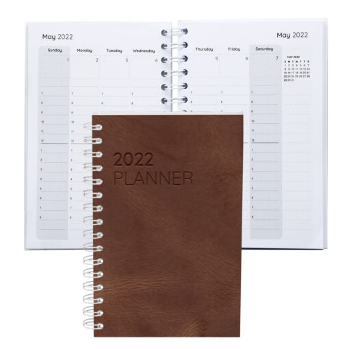 Leather Spiral Weekly Planner 5.25" x 8.25"-9