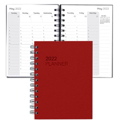 Leather Spiral Weekly Planner 8.5" x 11"-3