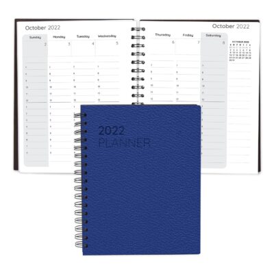 Leather Spiral Weekly Planner-1