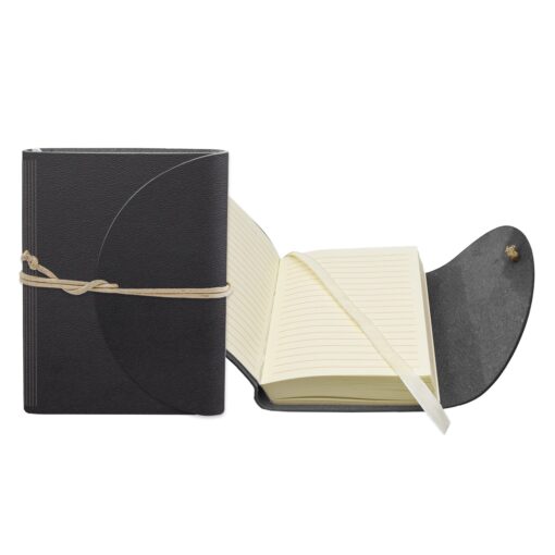 3" x 4" Leather Perfect Flap Book Bound Journal-2