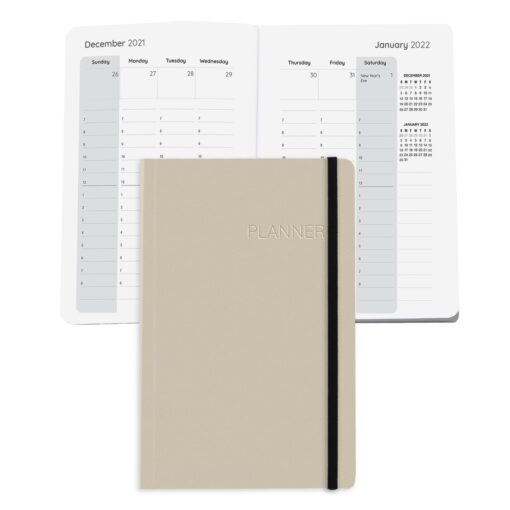 Senzabrite Faux Leather Perfect Bound Weekly Planner Journal Book-8