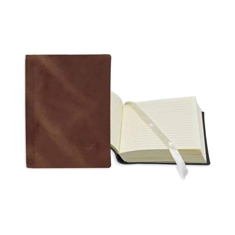 Custom 3" x 4" Leather Bookbound Journal - 9
