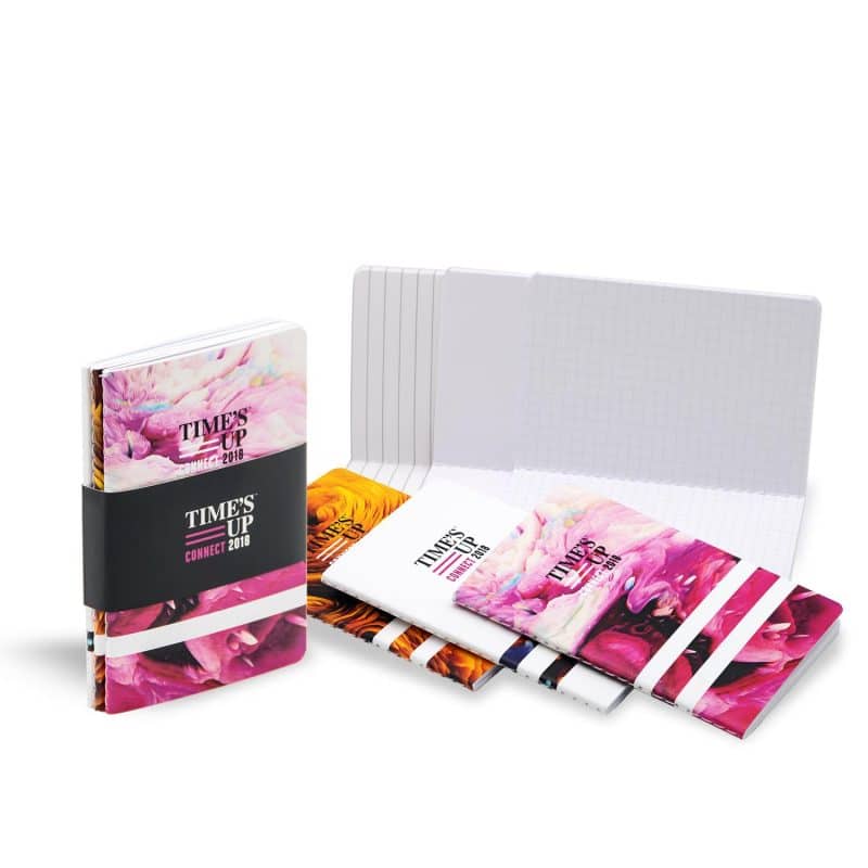 Custom 3.5" x 5" Set of 3 Full Color Stitched Commuter Journals - 2