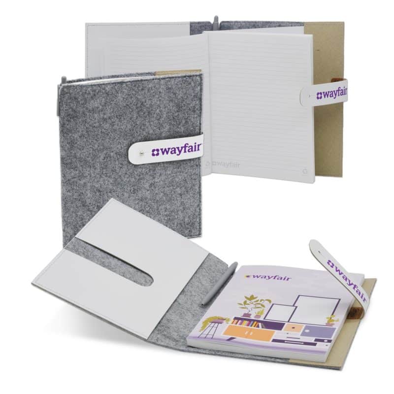 Custom 5" x 7" Feltro Collection Refillable Journal Set - 2