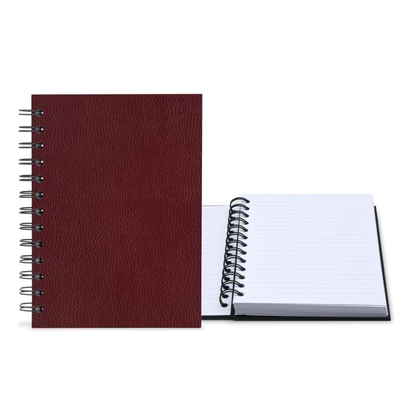 Custom 5" x 7" Premium Leather Spiral Journal - 3