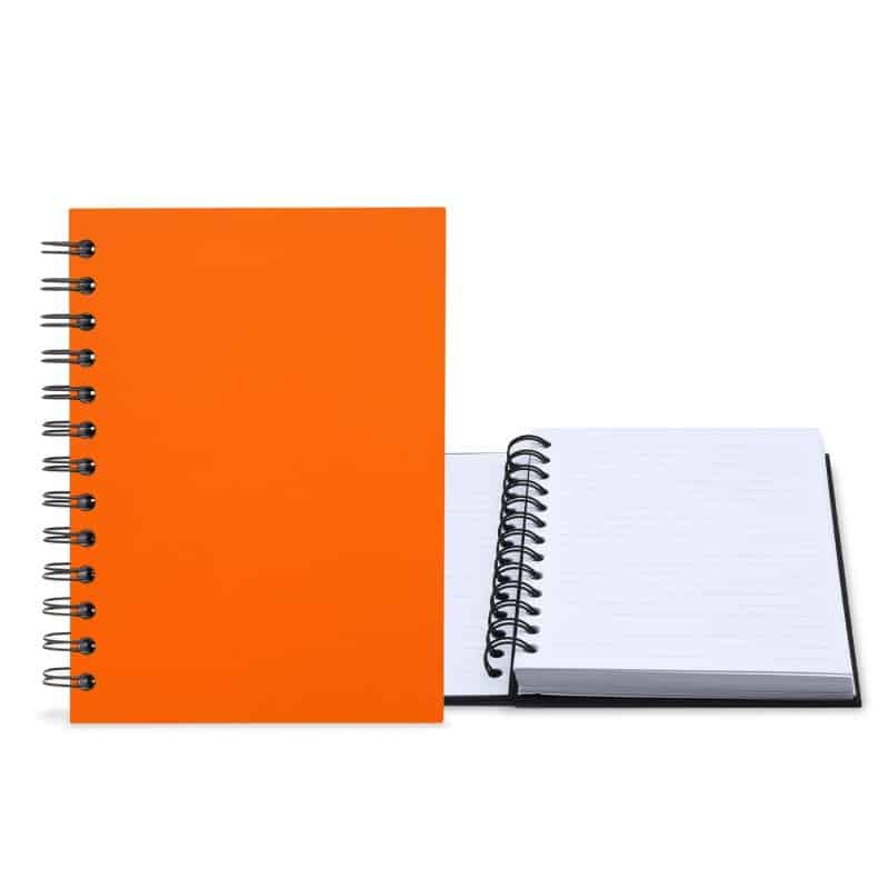 Custom 5" x 7" Premium Leather Spiral Journal - 8