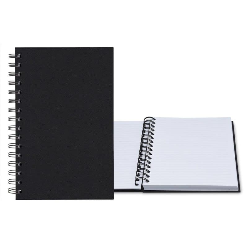 Custom 5.25" x 8.25" Senzabrite Medium Spiral Journal - 8