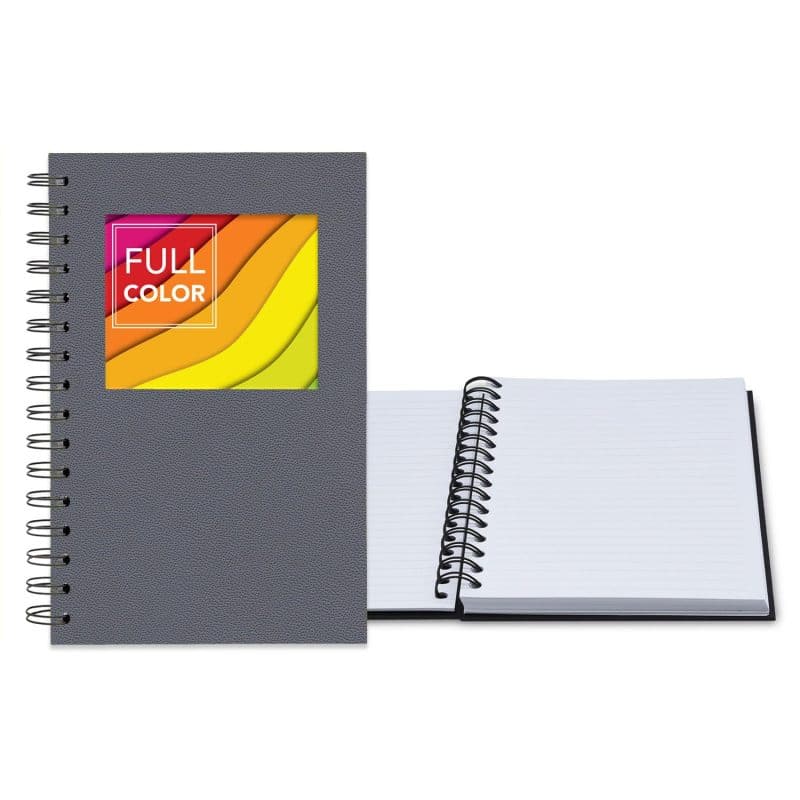 Custom 5.25" x 8.25" Senzabrite Window Spiral Journal - 3
