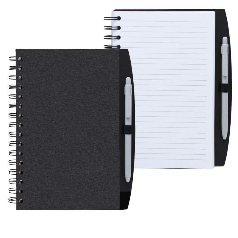 Custom 5.25" x 8.25" Spiral Journal with Pen - 1