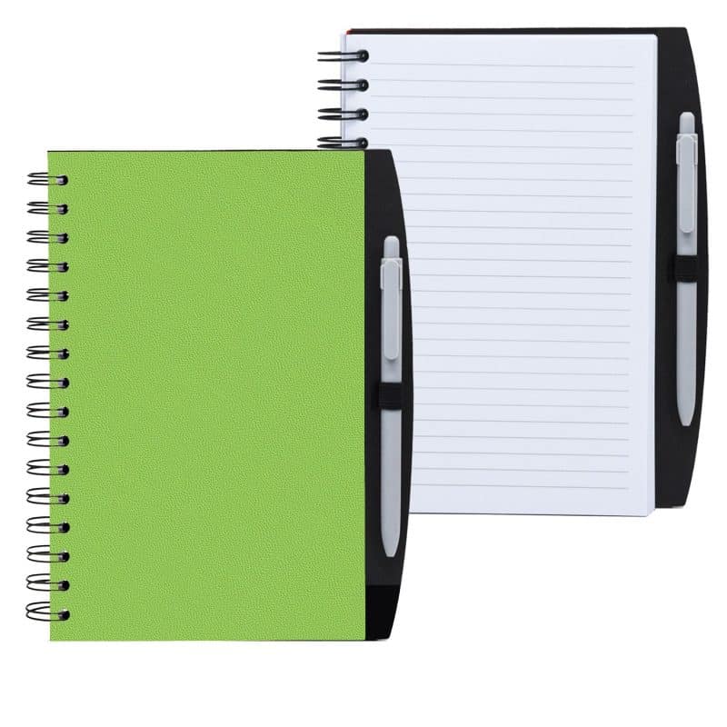 Custom 5.25" x 8.25" Spiral Journal with Pen - 7