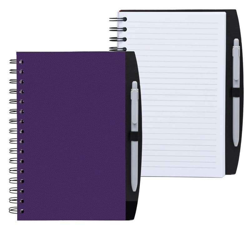 Custom 5.25" x 8.25" Spiral Journal with Pen - 8