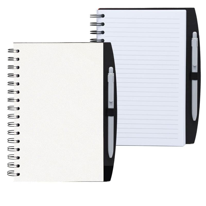 Custom 5.25" x 8.25" Spiral Journal with Pen - 9