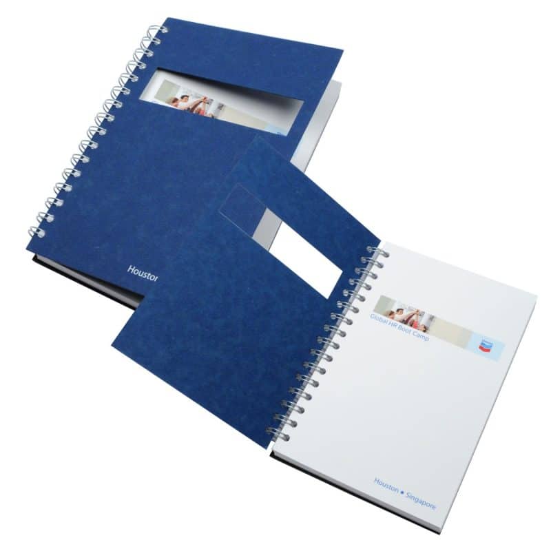 Custom 5.25" x 8.25" Window Spiral Journal - 1