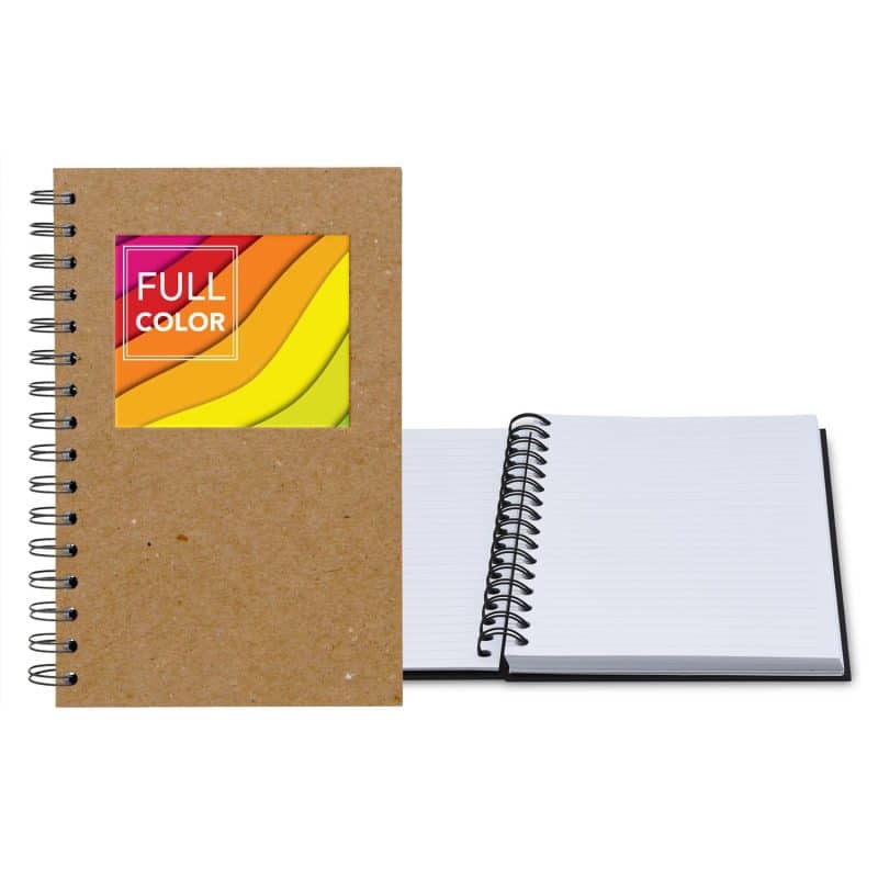 Custom 5.25" x 8.25" Window Spiral Journal - 8