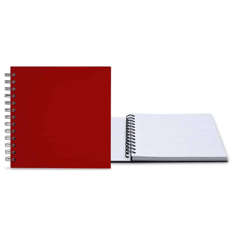 Custom 7" x 7" Premium Leather Spiral Journal - 6