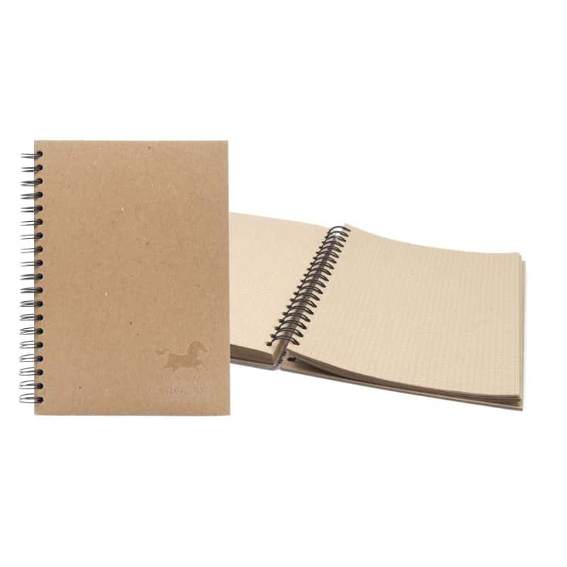 Custom 7" x 9" All Kraft Recycled Spiral Journal - 1