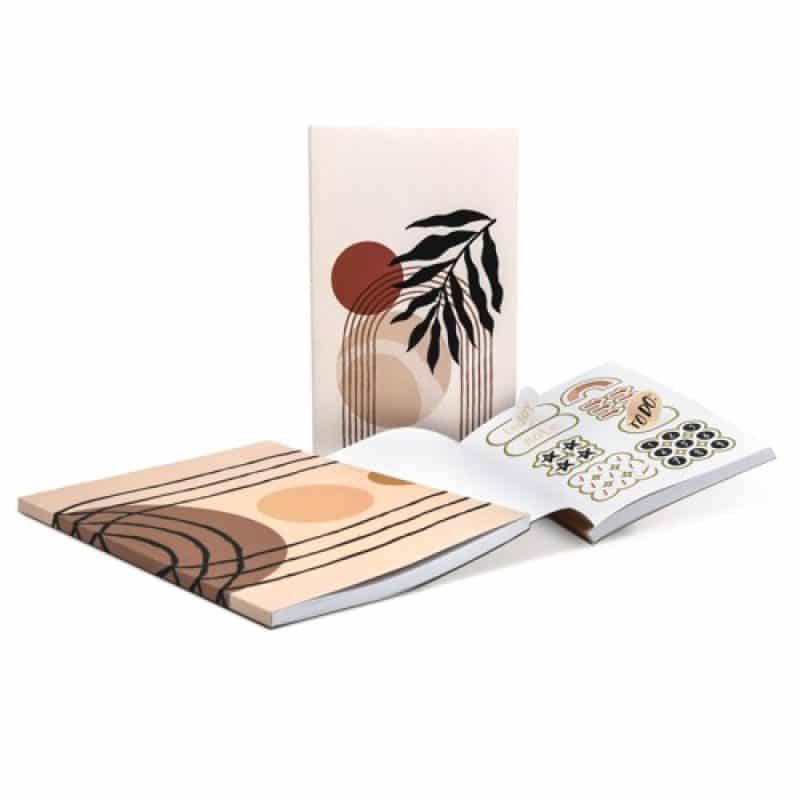 Custom 7" x 9" Full Color Perfect Bound Sticker Journal - 1