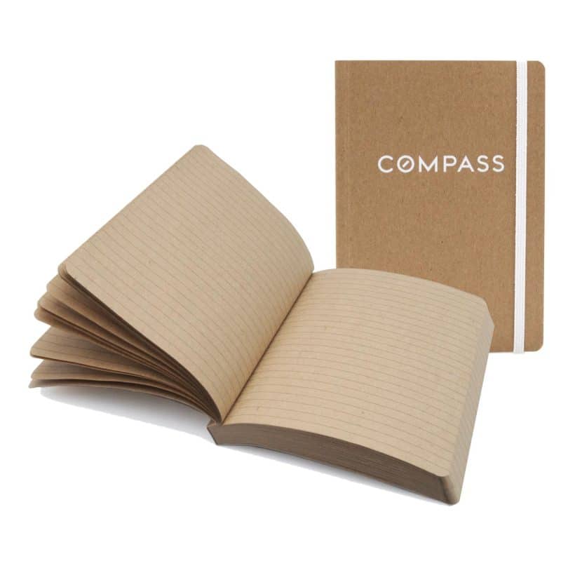 Custom 7" x 9" Recycled Kraft Perfect Bound Journal - 1