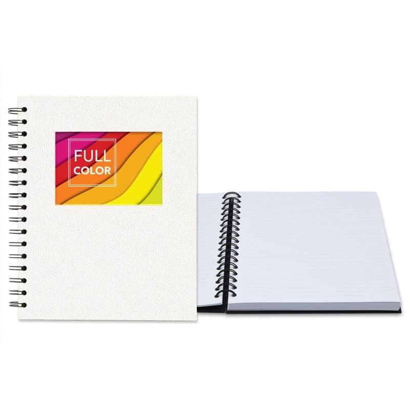 Custom 7" x 9" Senzabrite Window Spiral Journal - 8