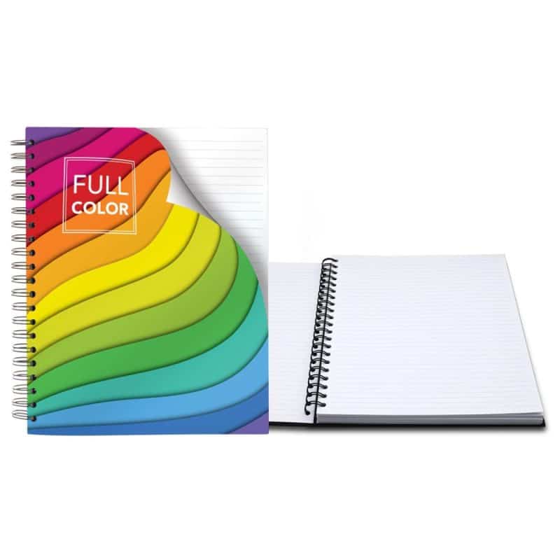 Custom 8.5" x 11" Full Color Value Spiral Journal - 1