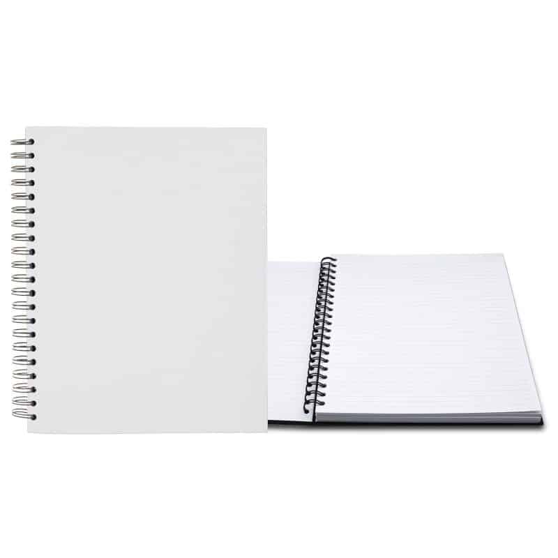 Custom 8.5" x 11" Premium Leather Spiral Journal - 2