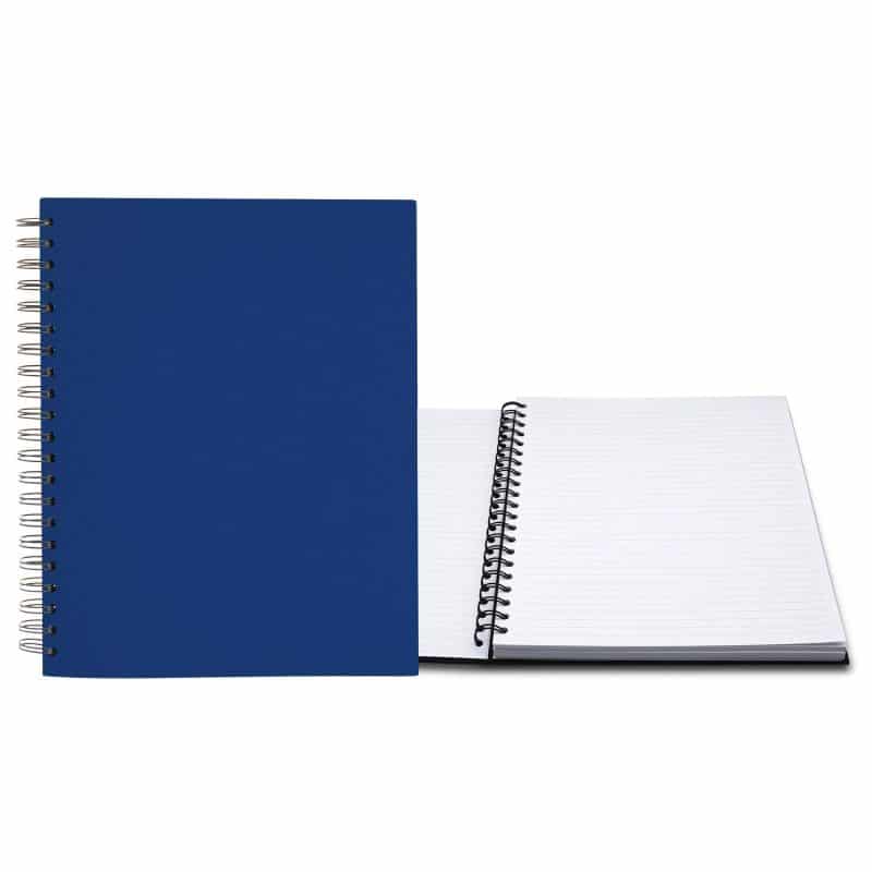 Custom 8.5" x 11" Premium Leather Spiral Journal - 4