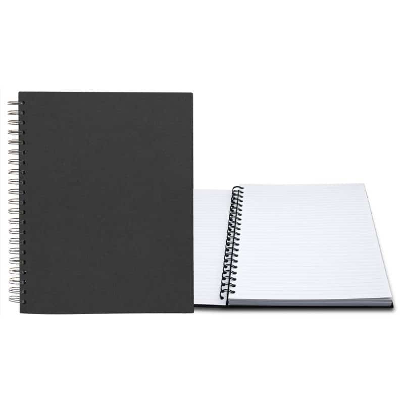 Custom 8.5" x 11" Premium Leather Spiral Journal - 8