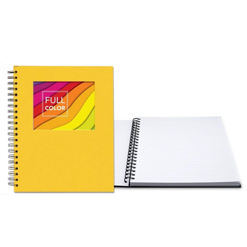 Custom 8.5" x 11" Senzabrite Window Spiral Journal - 9