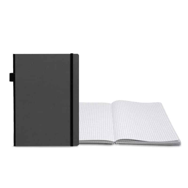 Custom Contempo Bookbound Leather Cover Journal with Matching Color Flat Elastic Closure - 5