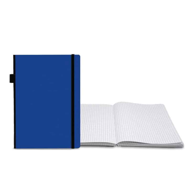 Custom Contempo Bookbound Leather Cover Journal with Matching Color Flat Elastic Closure - 7