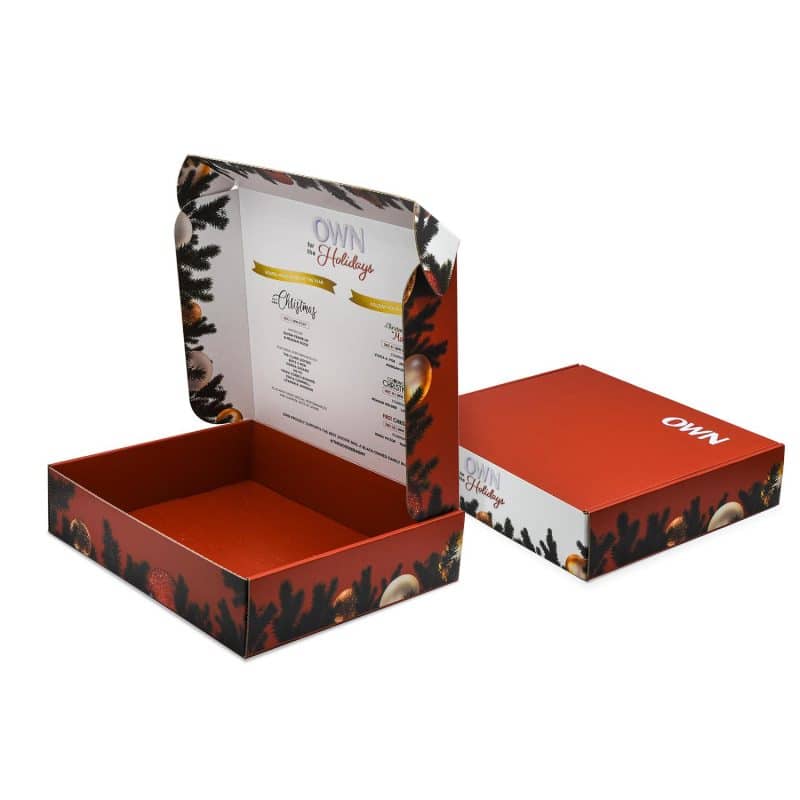 Custom E-flute Full Color Custom Mailer Boxes - 10" x 7" x 3" - 1
