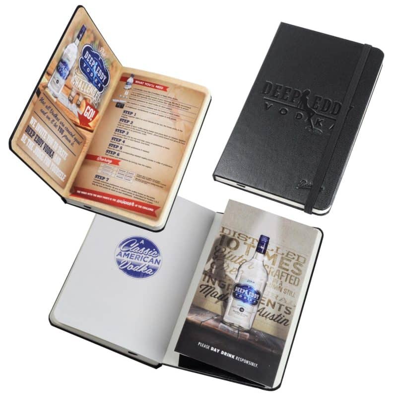 Custom Essential Leatherette Turned-Edge Covering Journal - 3.5"x5.5" - 5