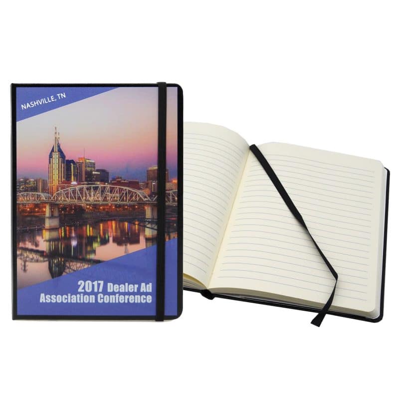 Custom Essential Leatherette Turned-Edge Covering Journal - 3.5"x5.5" - 9