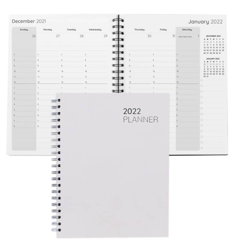 Custom Large Full Color Spiral Weekly Planner notebook 8.5" x 11" - 1