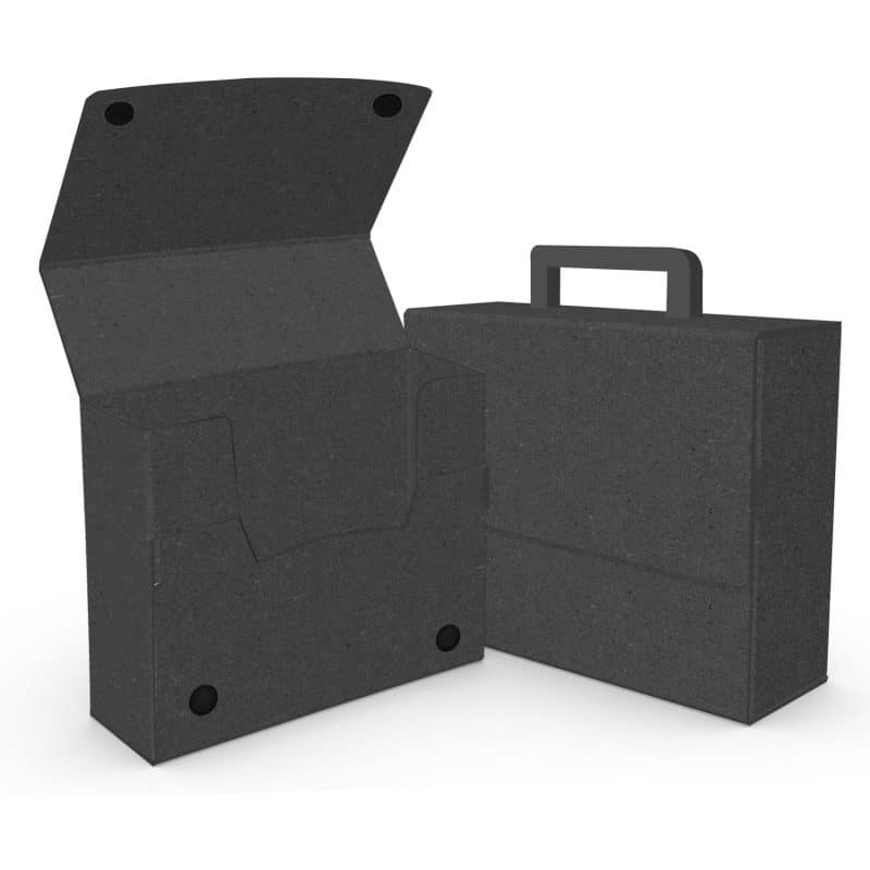 Custom Large Portfolio Briefcase Style w/ Elastic (13"x12"x4") - 6