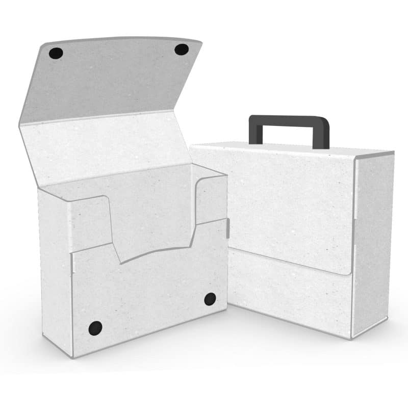 Custom Large Portfolio Briefcase Style w/ Elastic (13"x12"x4") - 7
