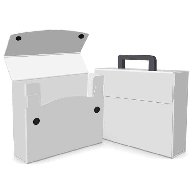 Custom Large Portfolio Briefcase Style w/ Elastic (13"x12"x4") - 9