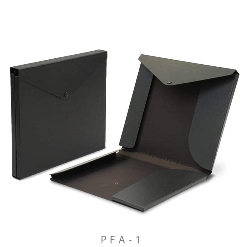 Custom Portfolio 2 Pocket Folder w/ Snap or Velcro (10"x12"x1.125") - 1